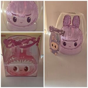 POP MART LABUBU THE MONSTERS CHEERS Doublewalled Glass Personality NIB AUTHENTIC
